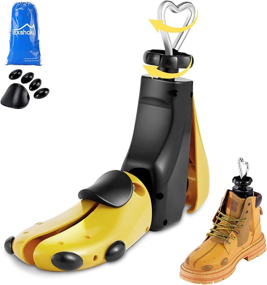 Shoe Stretcher Men, Women Leather Boot Stretcher for Wide Feets, Shoe Tree Adjustable Boot Widener Stretcher