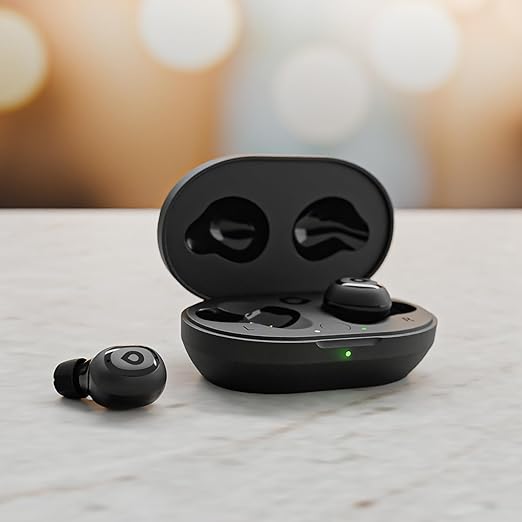 Lexie H1 OTC Rechargeable Hearing Aid Earbuds for Seniors & Hearing Loss - Active Noise Cancelling - Bluetooth Streaming from iOS & Android Devices - Includes Charging Case with up to 45 Hours of use