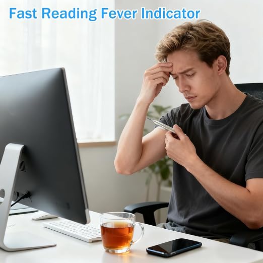 4PCS Glass Cuban Temperature Thermometers for for Adults Kids ℃ & ℉ | Thermometers for Fever - Old Fashioned Axillary & Oral Temperatures Accurate Measurement for Families