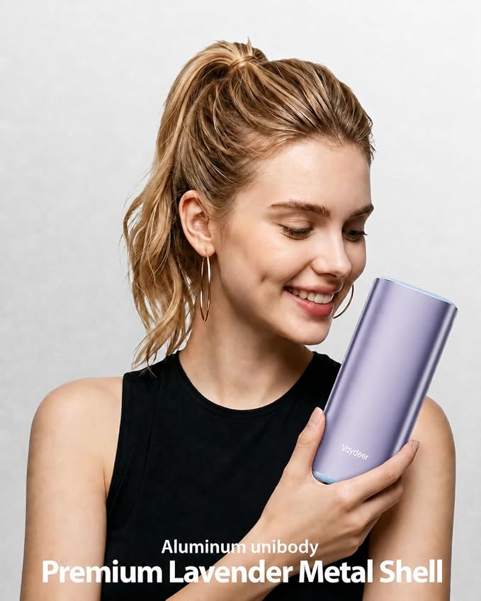 Vaydeer 7 Day Weekly Pill Organizer 2 Times a Day, Metal Am Pm Travel Pill Case, Large Capacity Twice Daily Cute Pill Box for Supplements, Pills, Vitamins and Medication (Purple)