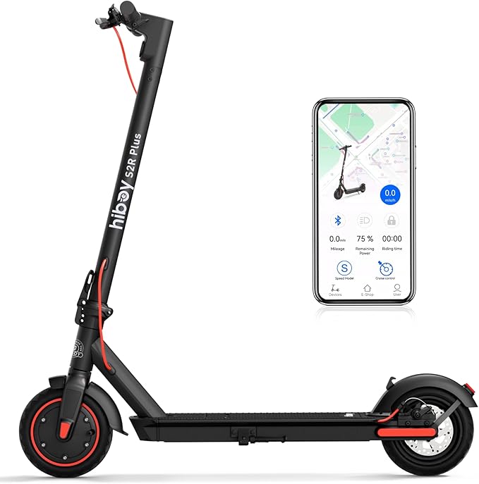 Hiboy Electric Scooter, 430W–750W Motor, 8.5"–10" Tires, 19–25 MPH Top Speed, 17–25 Miles Long Range, Commuter Electric Scooter for Adults with Dual Braking System