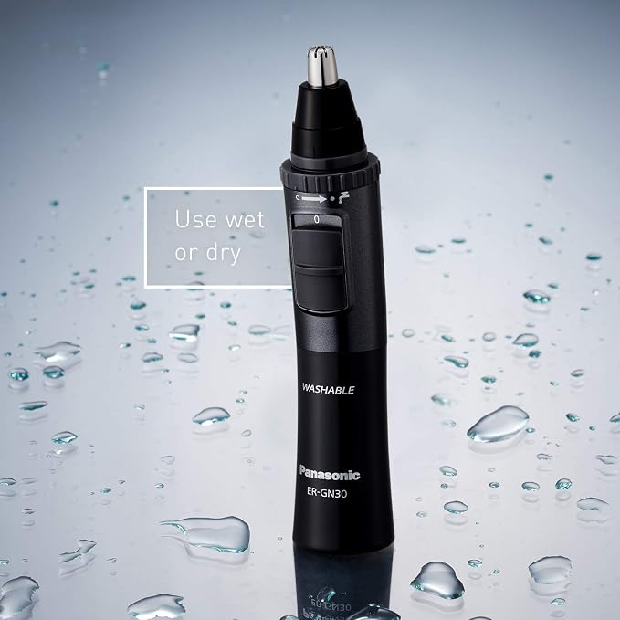 Panasonic Men’s Ear and Nose Hair Trimmer,Wet Dry Hypoallergenic Dual Edge Blade - ER-GN30-H,(Pack of 5)