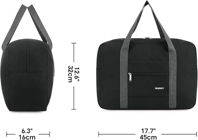 For Spirit Airlines Personal Item Bag Foldable Travel Duffel Bag Tote Carry on Luggage Duffle Overnight for Women and Men