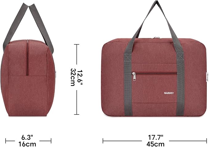 For Spirit Airlines Personal Item Bag Foldable Travel Duffel Bag Tote Carry on Luggage Duffle Overnight for Women and Men