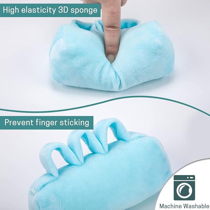 SWISSELITE Hand Contracture Cushion, Hand Grab Pad | Palm Grip with Elastic Band or Separator, Stroke Recovery, Help with Hand Rehabilitation