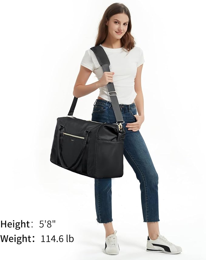 WANDF For Spirit Airlines Personal Item Bag 18x14x8 Underseat with Wet Pocket & Shoe Compartment & Tsa Approved Toiletry Bag