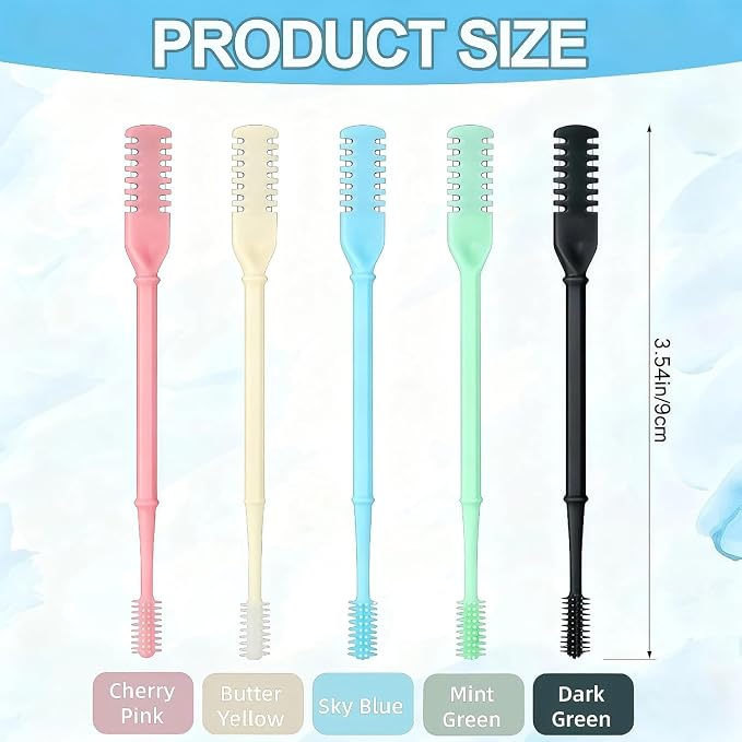 5Pcs 2-in-1 Nasal Hair Cutter, 2026 New Double Sided Nose Hair Cutter, Portable 360° Rotating Manual Nose Hair Trimmer for Men and Women, Colorful