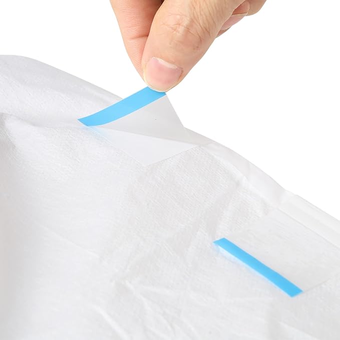 CutiePlusU Disposable Diaper Sample 3 Piece Maximum Overnight Absorbency- White (Large 37"-47")