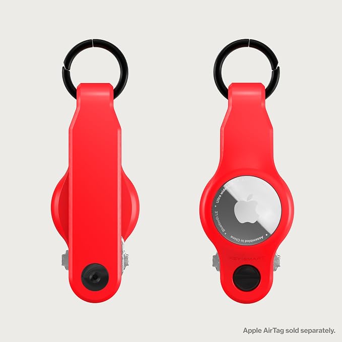 KeySmart Air - Premium Keychain Key Holder Compatible with Apple AirTag, 5 Key Organizer Keychain, Air Tags Not Included