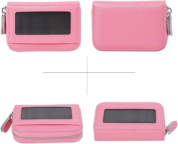 Women's RFID Blocking 12 Slots Credit Card Holder Leather Accordion Wallet