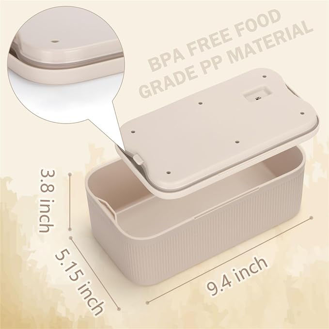 Medicine Lock Box, Small Lock Box with Code, for Secure Storage of Medications, Snacks, Electronics，Cash, Office Files & Travel Essentials and more, Includes Cable Tie