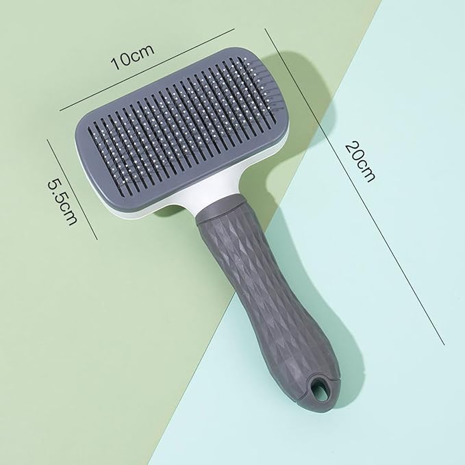 Cat Dog Brush Self Cleaning Slicker with Massage Rounded Particles Removes Loose Hair Tangles,Skin Friendly Washable