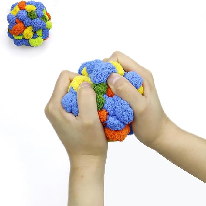 Fidget Ball for Alzheimer Dementia Patients Relief and Anxiety Relief Sensory for Autism Special Needs and Elderly Stretch and Squeeze Skin Pickers ADHD OCD (4colors)