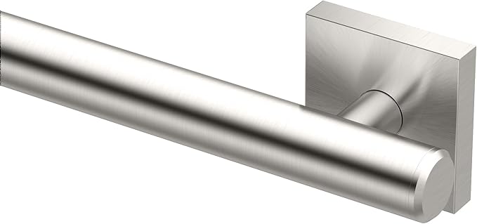 Gatco 956 Elevate, Grab Bar, 36”, Satin Nickel/ADA Compliant Stainless Steel Safety Grab Bar for Bathroom