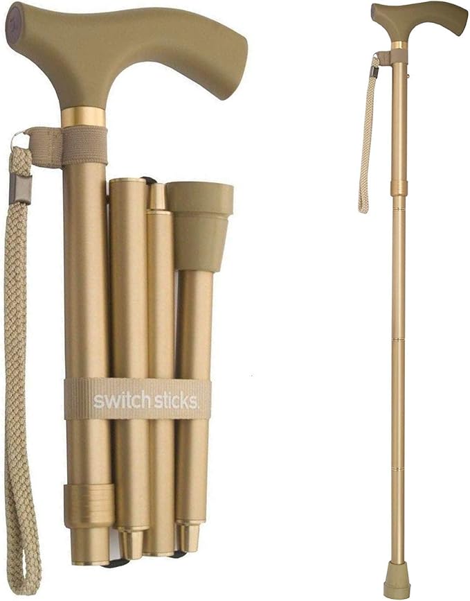 Switch Sticks Walking Cane for Men or Women, Foldable and Adjustable from 32-37 Inches, FSA and HSA Eligible