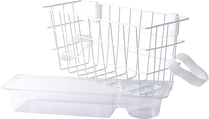 HealthSmart Durable Walker Accessories Basket For Walker | No Tools Needed | Secure Cup Holder & Tray | Walker Accessories Bag - Easy Installation Walker Basket For Folding Walker | 16x5.5x7 inches
