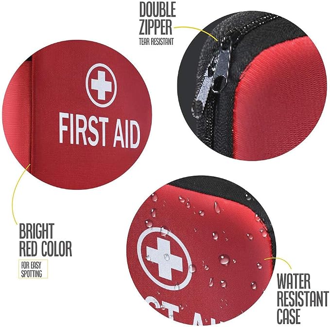 Medical king First aid kit, All-Purpose First aid Supplies - Great for Home or Work, Plus Supplies for Camping (360 Pieces)