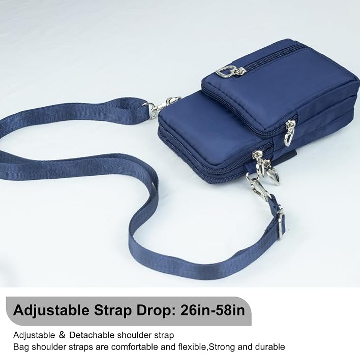 Small Crossbody Bag for Women - Mini Phone Purses with Crossbody Strap and Wallet - Nylon Arm Bag