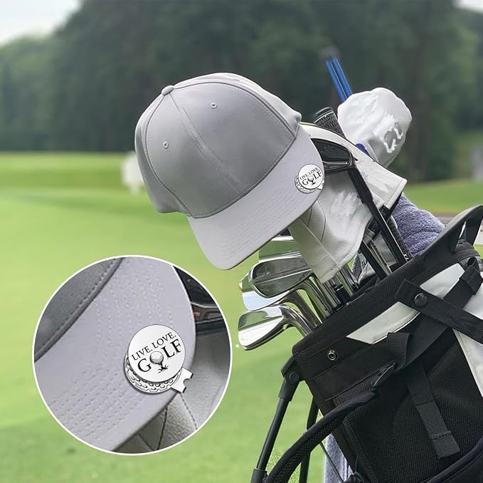 Funny Golf Ball Markers with Hat Clip, Men Golf Accessories, Birthday Retirement Golf Gifts for Dad, Husband, Grandpa, Golf Lover
