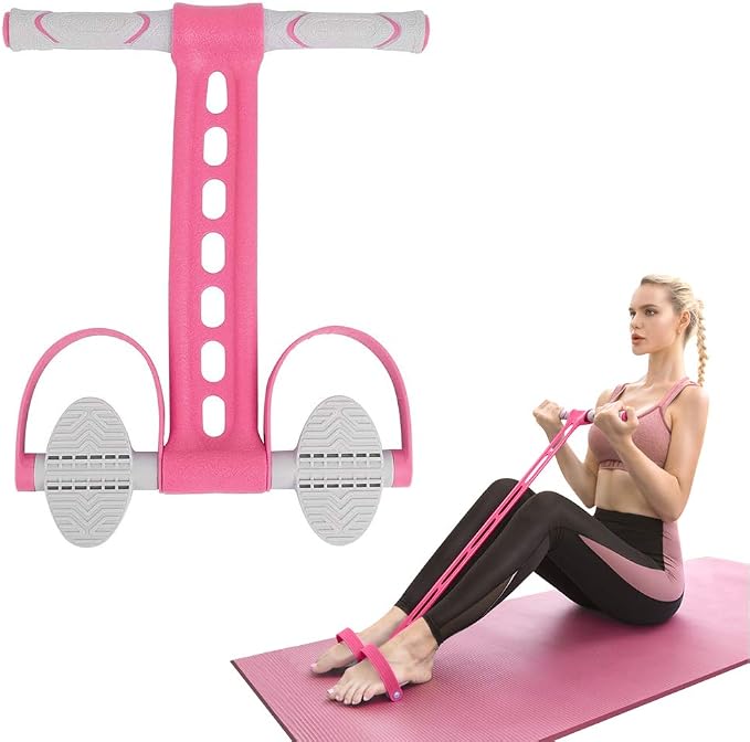 Pedal Resistance Bands with Handles Exercise Bands Multifunction Tension Rope Fitness for Working Out Arm Abs Legs Stretch Bands