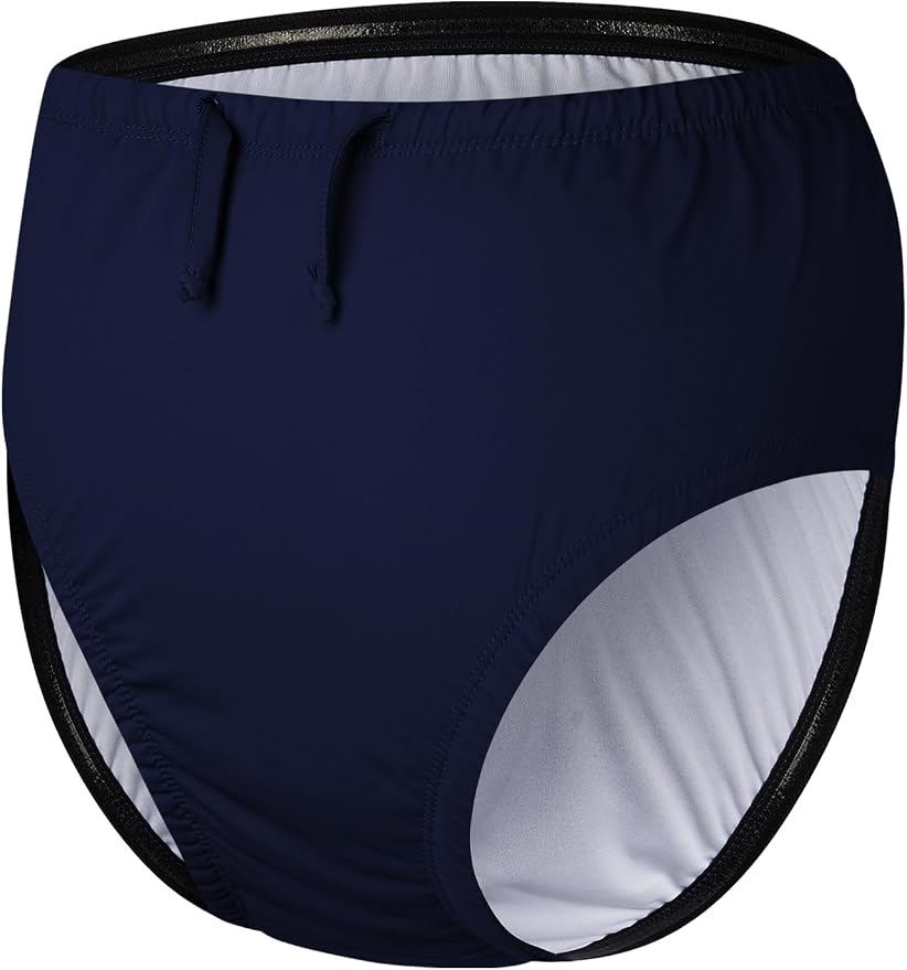Adult Reusable Swim Diapers for Incontinence pecial Needs Swimwear Waterproof Leakproof Cloth Diaper Covers Unisex Navy XL