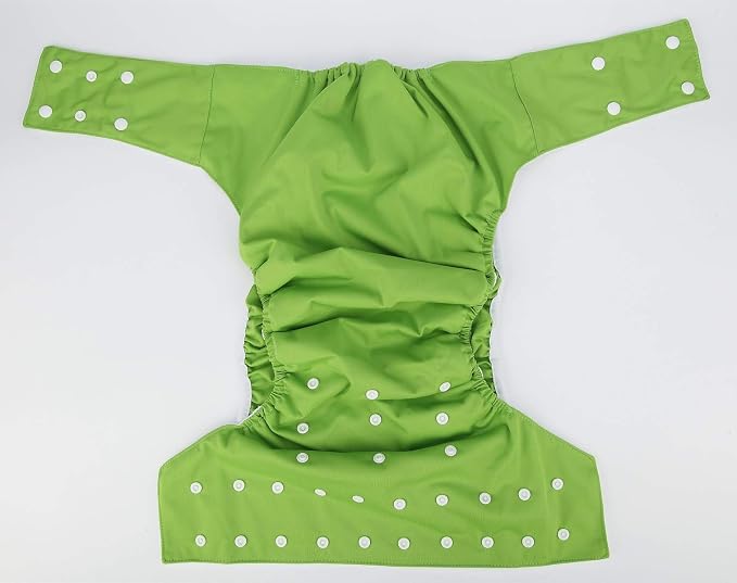 Teen Adult Cloth Diaper Nappy Reusable Washable for Disability Incontinence (Green)