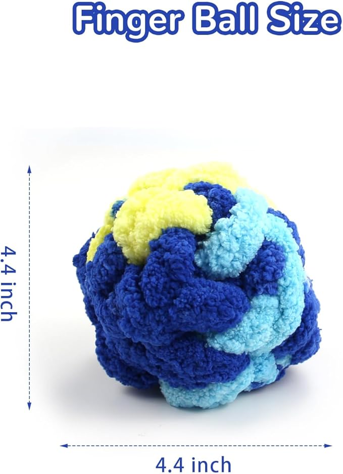 Sensory Ball for Anxiety Relief and Alzheimer's Dementia - Squeezeable Fidget Ball for Alzheimer's Dementia, Autism, ADHD, Bouncy Ball for Skin Pickers and Special Needs (Bright Blue)