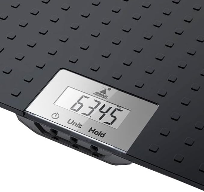 Redmon Digital Dog Scale for Large Pet & Animal with Non-Skid Mat, 225 Lb Capacity, Black - Portable Weighing Scale for Dogs, Puppies, Cats, and Livestock