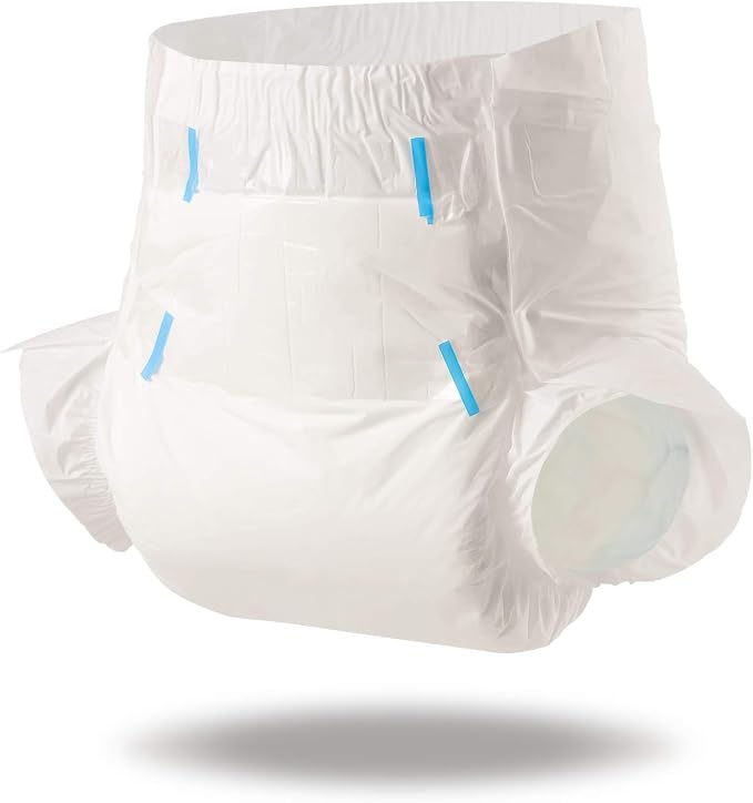 Littleforbig Diaper 2 Pieces - ABDry White Diapers (Large 36"-48")