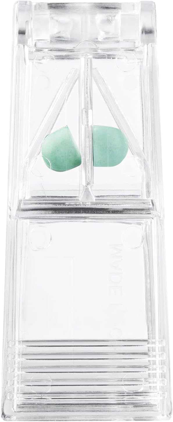 Ultrassist Pill Cutter and Splitter for Cutting Small or Large Pills, Accurate Medicine Splitter with Stainless Steel Blade, Transparent Vitamins Slicer Assorted Colors