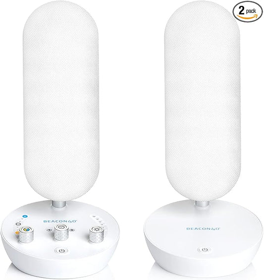 BEACON40® Surround Light Therapy Gamma Lamp | 40Hz Gamma Waves for Memory, Sleep & Focus Clarity | Memory Aid, Cognitive Wellness & Biohacking Device (2 Adjustable Lamps)