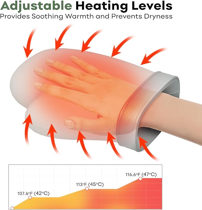 Hand Massager with Heat & Compression - Relieves Hand Fatigue & Soreness - Wrists & Fingers Massager for Stress & Pain Relief - Cordless Hand Massager for Arthritis & Carpal Tunnel - Ideal Gift