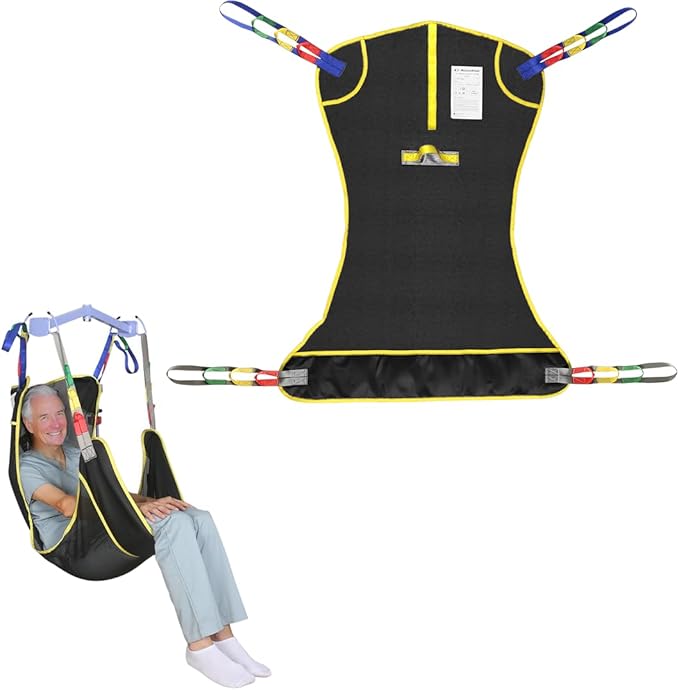 500lbs Mesh Full Body Sling for Lift - Patient Transfer Sling with Wide Pads for Elderly & Disabled,Compatible and Multi-Scene Transfer