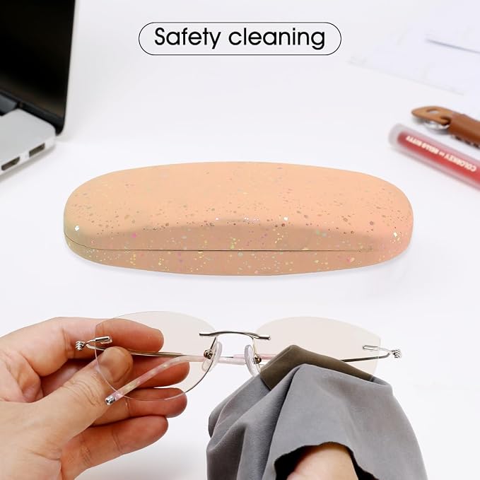 PERFECTSIGHT Hard Shell Eyeglasses Case, Kawaii Protective Glasses Case for Kids, Cute Eyeglass Case for Women Men Girls