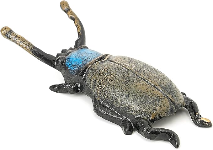 Sungmor Cast Iron Beetle Statue Boot Jack, Vintage Heavy Duty Boot Puller, Cowboy Boot Remover Helper, Rustic Shoe Jack Remover for Work Boots, Garden Boots, Home and Garden Decor Statue