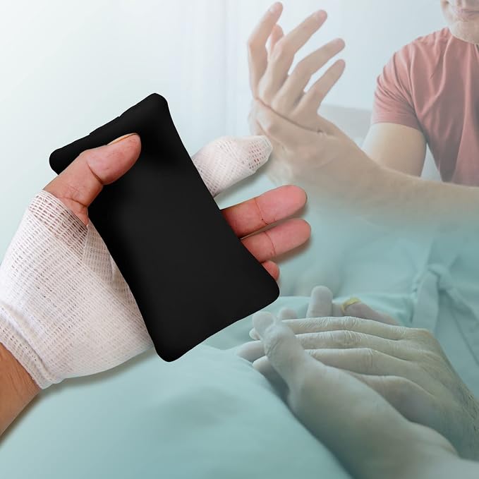 SWISSELITE Hand and Finger Contracture Cushion, Palm Grips with Elastic Band or Separator, Hand Grab Pad for Rehab Patient Palm Protect, Help with Hand Rehabilitation