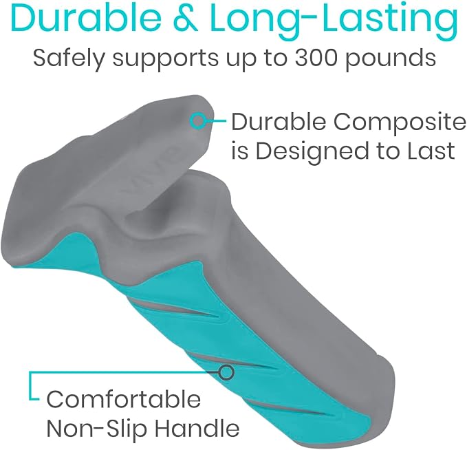 Vive Car Handle Assist for Elderly - Scratch Proof Latch - Auto Grab Bar | Cane Support Aid - Standing Mobility Safety Tip to Help Get Out - Portable Assistive Device for Seniors, Handicapped