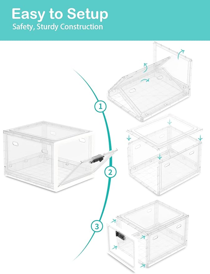 Large Medicine Lock Box for Safe Medication, Lockable Storage Box for Snacks Food, Phone Lock Boxes with Combination Code for Home/Dorms/Office Storage Lockers