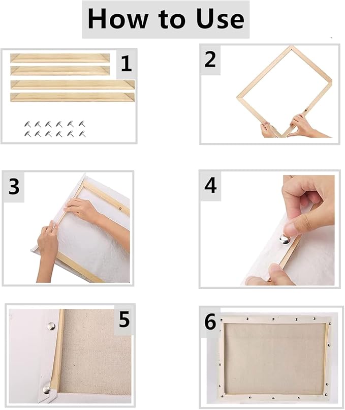 Wooden Frame DIY Picture Frames Art Suitable for Home Decor Painting Digital Diamond Drawing Paintings, Display Pictures 19.7x23.6 picture frames for wall (50 * 60CM)