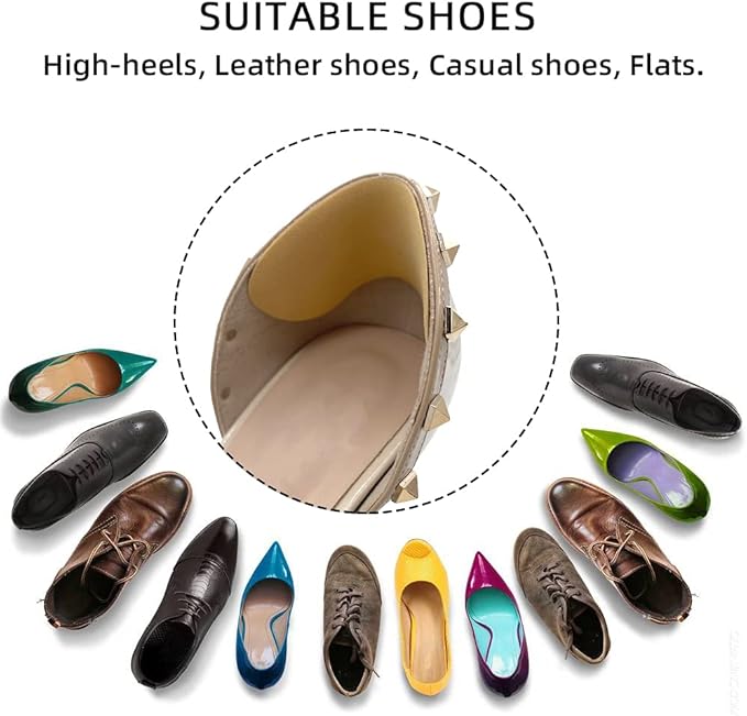 Dr. Foot’s Heel Grips for Men and Women, Self-Adhesive Heel Cushion Inserts Prevent Heel Slipping, Rubbing, Blisters, Foot Pain, and Improve Shoe Fit - 2 Pairs(Khaki)