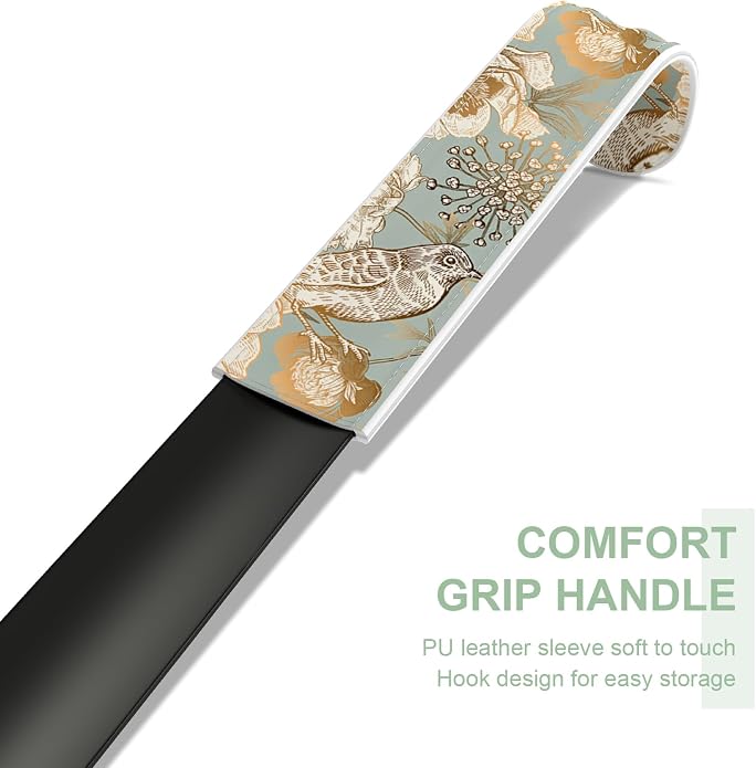 16.5 Inch Long Handle Shoe Horn for Seniors Men Women Kids, Metal Shoe Horns for Boots