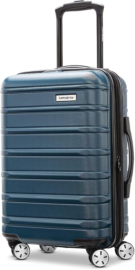 Samsonite Omni 2 Hardside 2 Piece Set - Includes Global Carry-On & Large Checked Suitcases - 360° Dual Spinner Wheels - Integrated TSA Lock & Expansion - Amazon Exclusive - Nova Teal