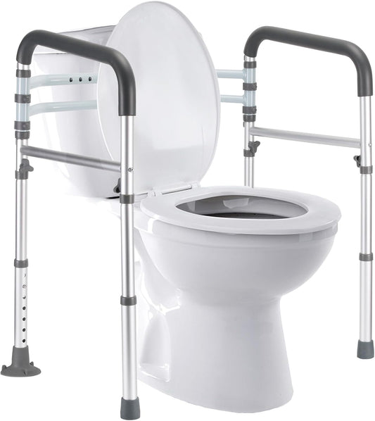 Adjustable Toilet Safety Rail – Foldable & Supportive