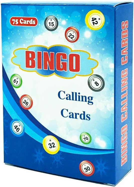 Yuanhe 2.5"X3.5" Bingo Calling Cards - Colorful and Durable Bingo Cards for Bingo Games, Complete Deck of 75 Numbers(B1-O75)