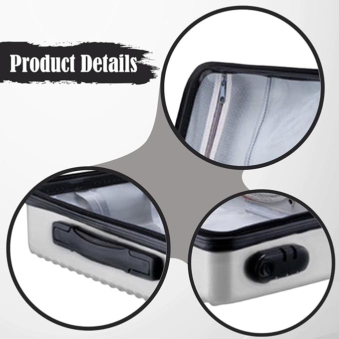 Fireproof Document Box Secure Storage Waterproof Briefcase files Organizer Bag Hard Container Case for Contracts Outdoor, Silver