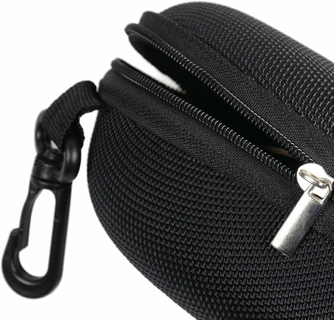 Yamrots 2 Pcs Zipper Hard Sunglasses Cases Portable Travel Eyeglasses Cases with Plastic Hook