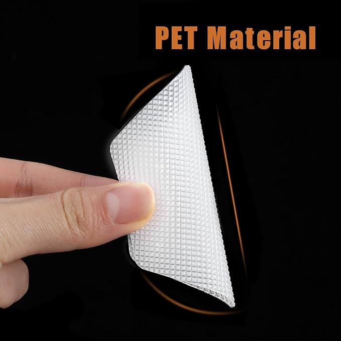 Bathtub Stickers Non-Slip, 12 PCS White Hexagon Safety Shower Treads Adhesive Appliques with Premium Scraper