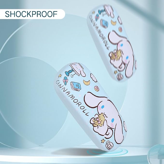 PERFECTSIGHT Hard Shell Eyeglasses Case, Kawaii Protective Glasses Case for Kids, Cute Eyeglass Case for Women Men Girls
