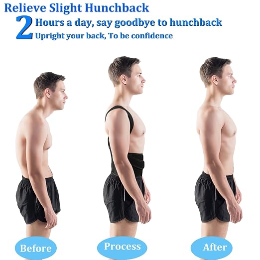 Posture Corrector for Men and Women - Back Brace Full Back Support Straightener for Hunchback - Upper and Lower Lumbar to Relieve,Small(24-29 Inches)