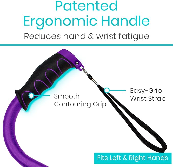 Vive Quad Cane - Walking Stick for Men and Women - Lightweight Adjustable Staff - Comfortable Right and Left Hand Grip for Stability Support - Four Prong Sturdy Aluminum Travel Aid - 4 Tip